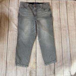 Democracy “Ab”Solution Size 16W Faded Gray Denim Straight Leg Pants